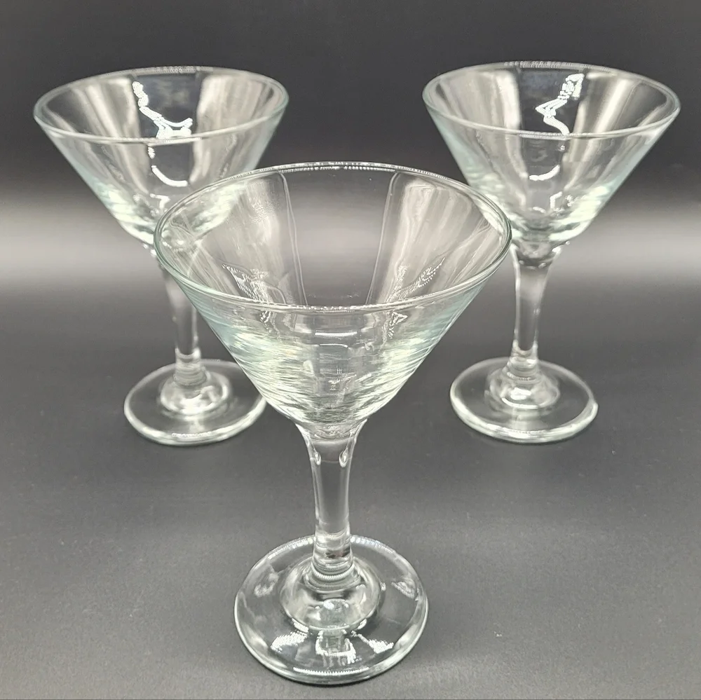 Martini Glasses Modern Set of 3​​​
